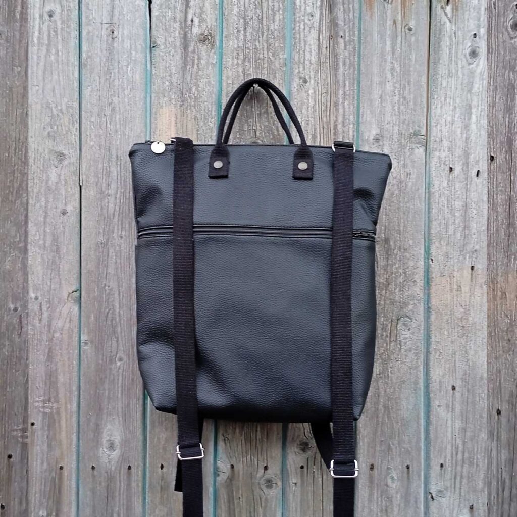 Borsa zaino Greta TOTAL BLACK n°26 - immagine 6