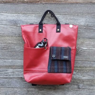 Borsa zaino Greta n°02 in PELLE RIGENERATA