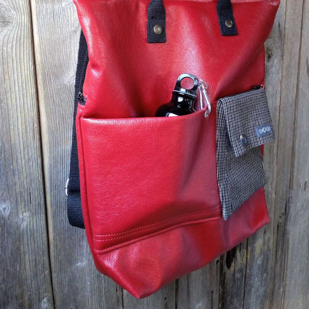 Borsa zaino Greta n°02 in PELLE RIGENERATA - immagine 15