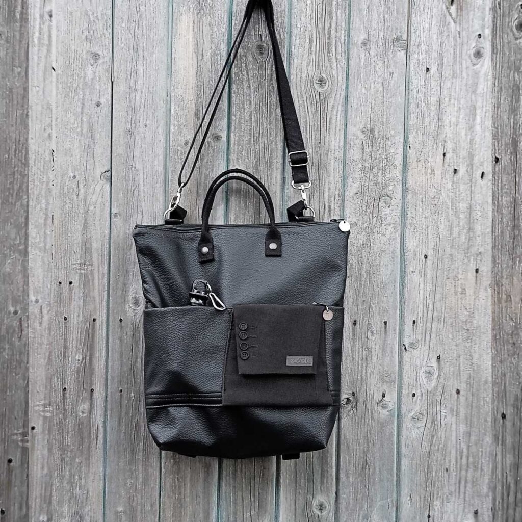 Borsa zaino Greta TOTAL BLACK n°26 - immagine 13