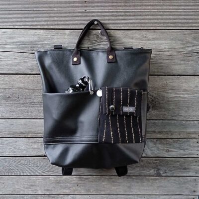 Borsa zaino Greta TOTAL BLACK n°28