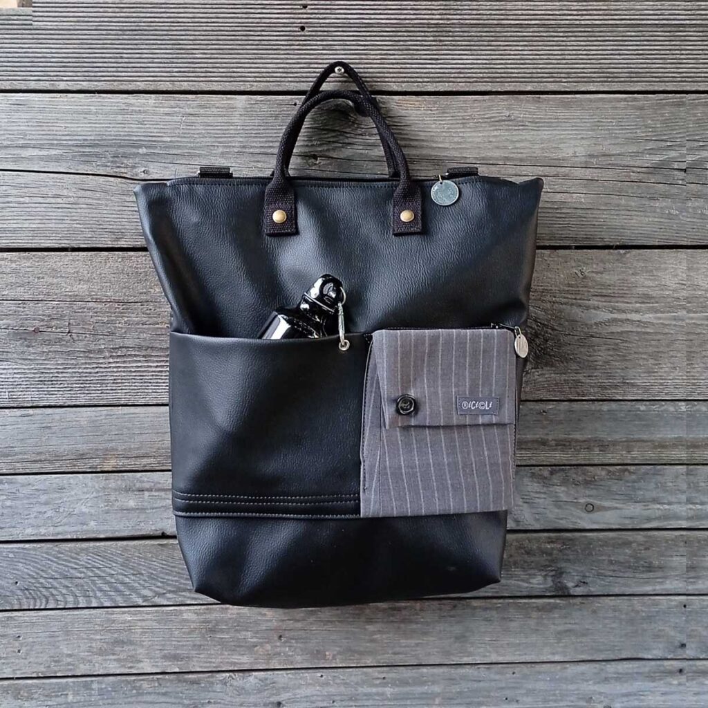 Borsa zaino Greta TOTAL BLACK n°28