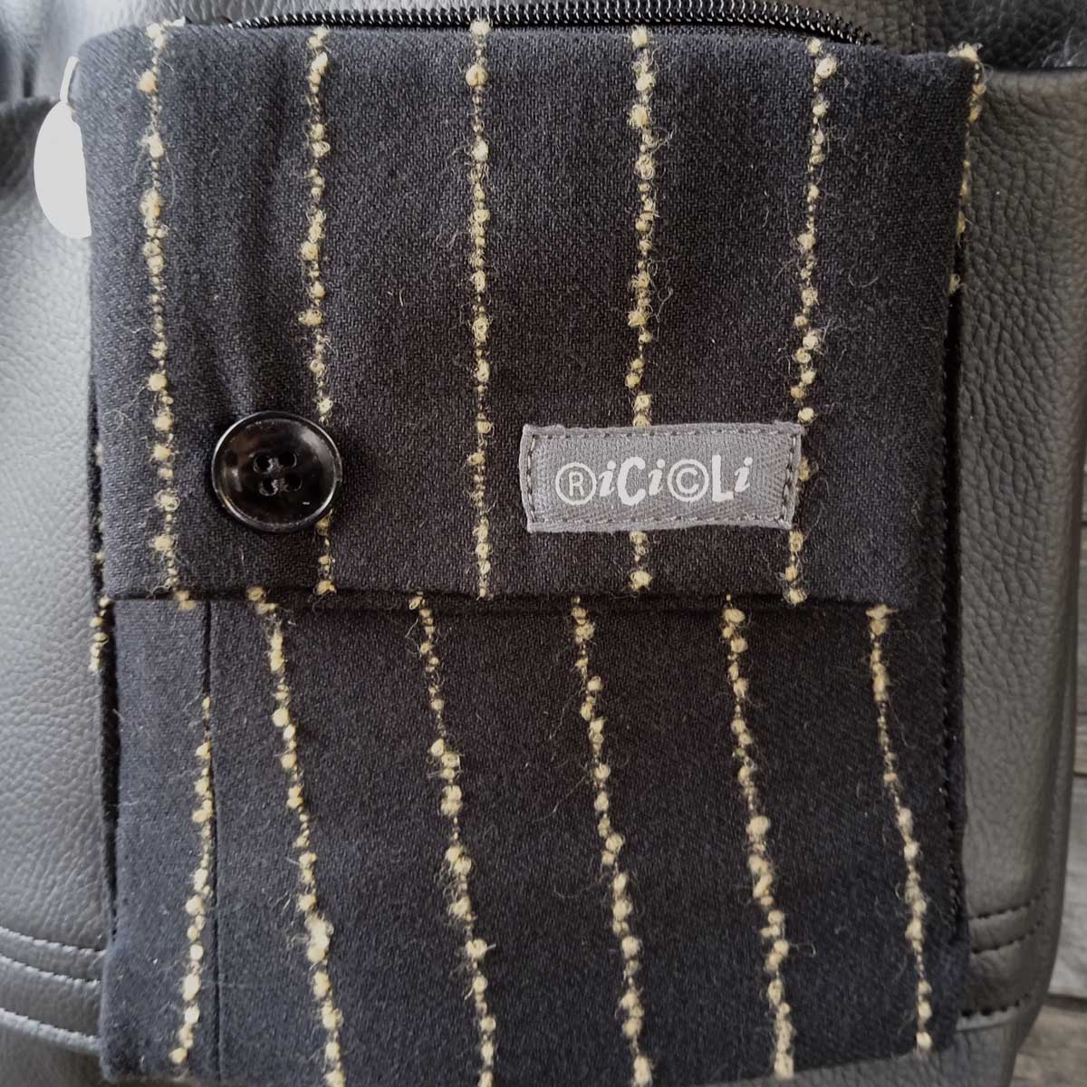 Borsa zaino Greta TOTAL BLACK n°28 Borsa zaino Greta TOTAL BLACK n°28 - immagine 15