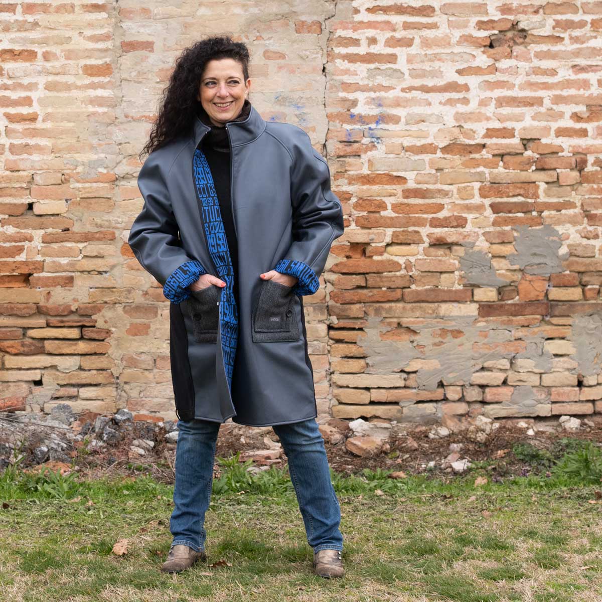 Cappotto UNISEX in finta pelle n°14 Tg.XL/XXL Cappotto UNISEX in finta pelle n°14 Tg.XL/XXL - immagine 7