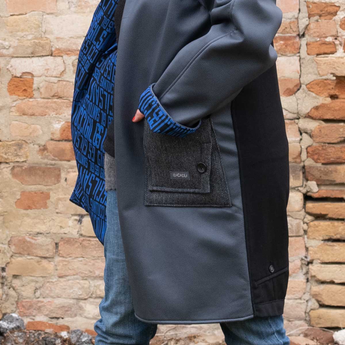 Cappotto UNISEX in finta pelle n°14 Tg.XL/XXL Cappotto UNISEX in finta pelle n°14 Tg.XL/XXL - immagine 8