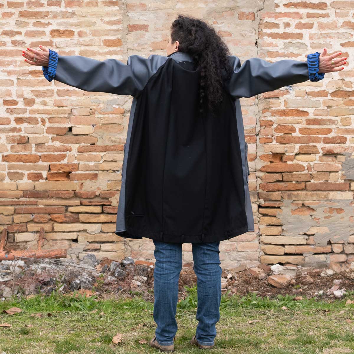 Cappotto UNISEX in finta pelle n°14 Tg.XL/XXL Cappotto UNISEX in finta pelle n°14 Tg.XL/XXL - immagine 10