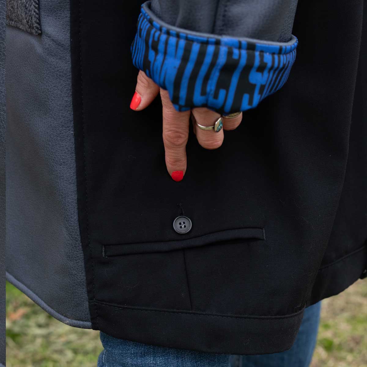 Cappotto UNISEX in finta pelle n°14 Tg.XL/XXL Cappotto UNISEX in finta pelle n°14 Tg.XL/XXL - immagine 13