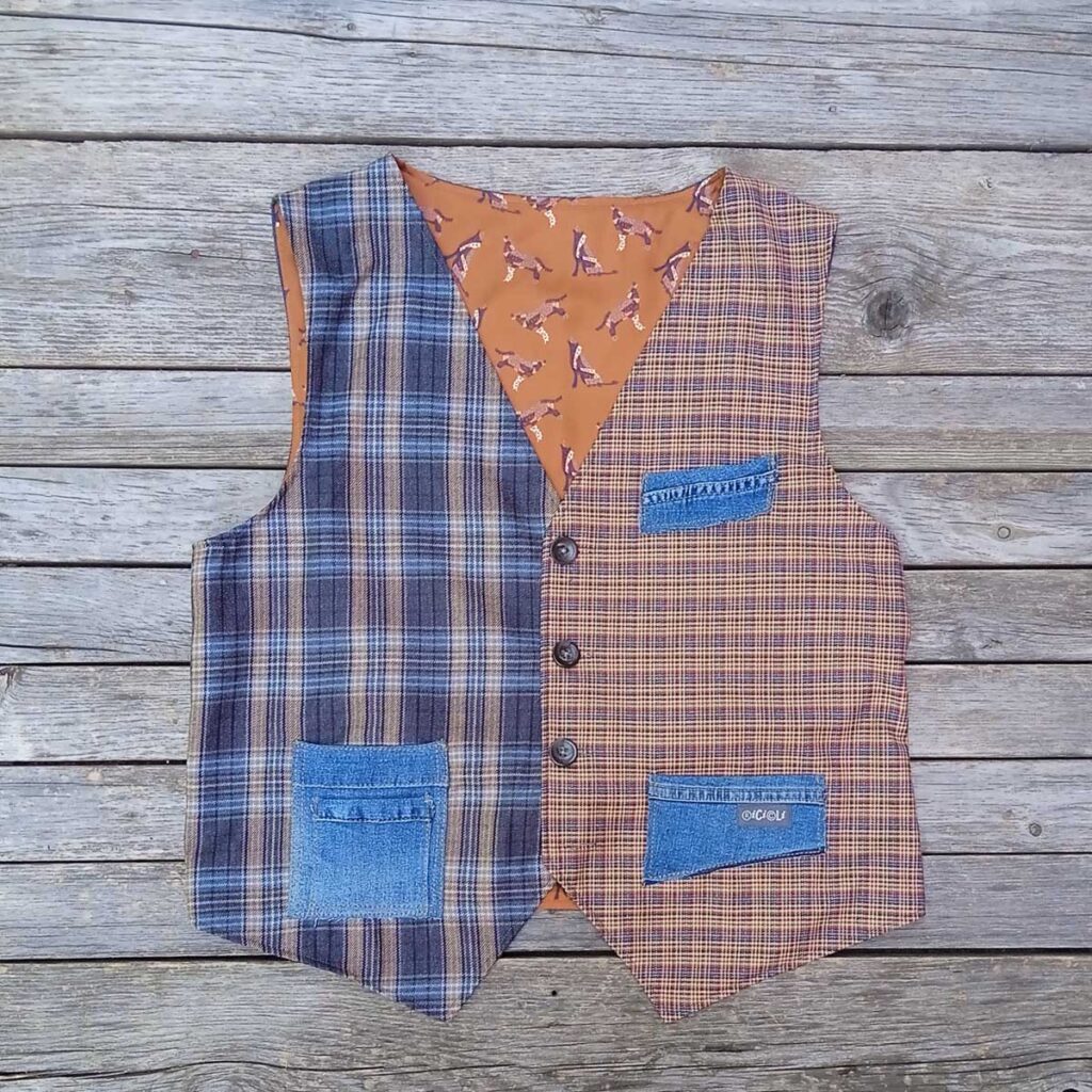Gilet double face n°14Tg.XL