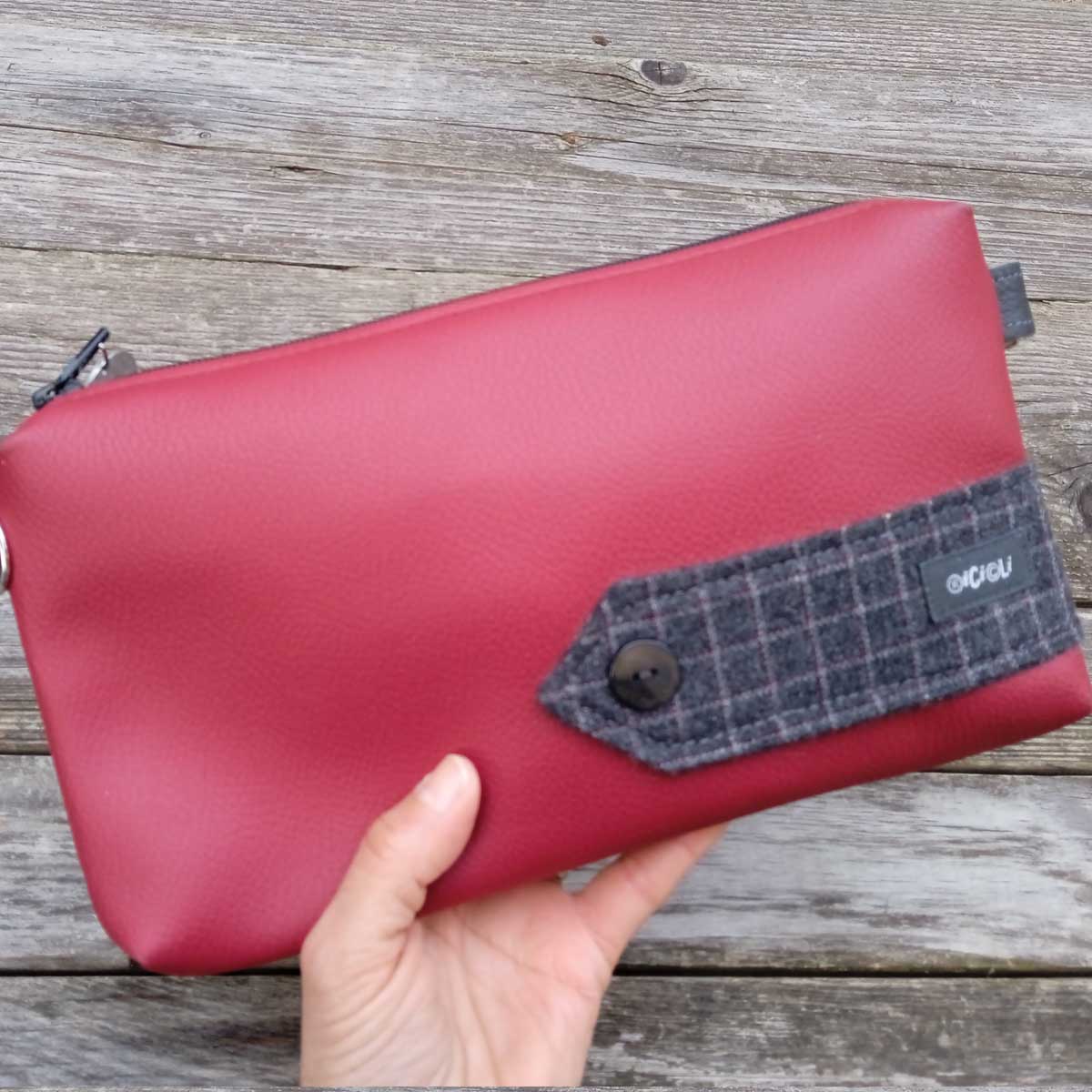 Pochette Lupin n°02 con tracolla nera Pochette Lupin n°02 con tracolla nera - immagine 8