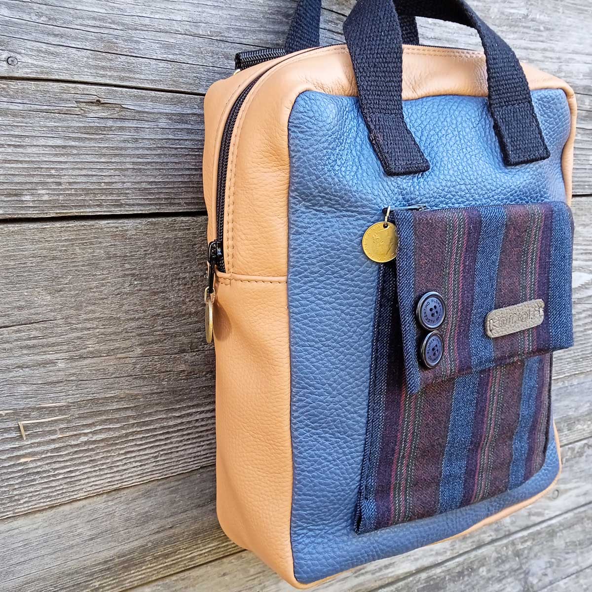 Borsa zaino Fico in VERA PELLE n°01 Borsa zaino Fico in VERA PELLE n°01 - immagine 12