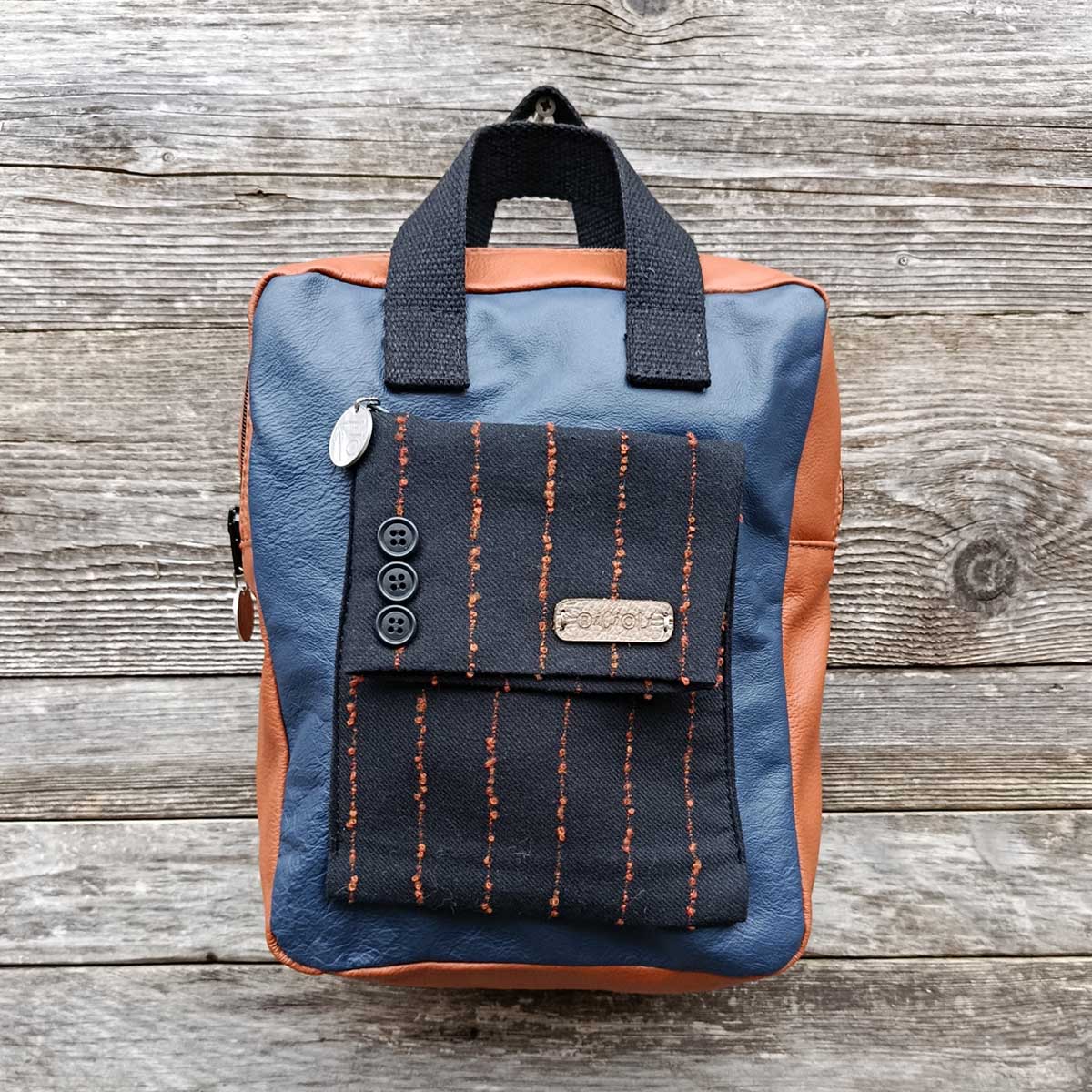 Borsa zaino Fico in VERA PELLE n°05 Borsa zaino Fico in VERA PELLE n°05 - immagine 16