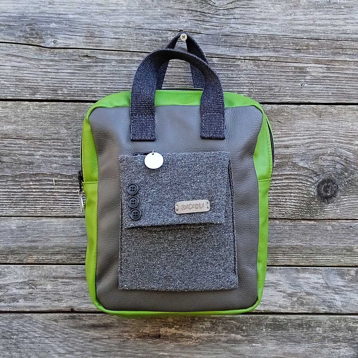 Borsa zaino Fico in VERA PELLE n°05 Borsa zaino Fico in VERA PELLE n°05 - immagine 8