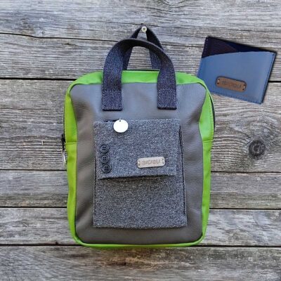 Borsa zaino Fico in VERA PELLE n°05