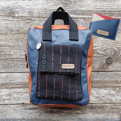 Borsa zaino Fico in VERA PELLE n°05