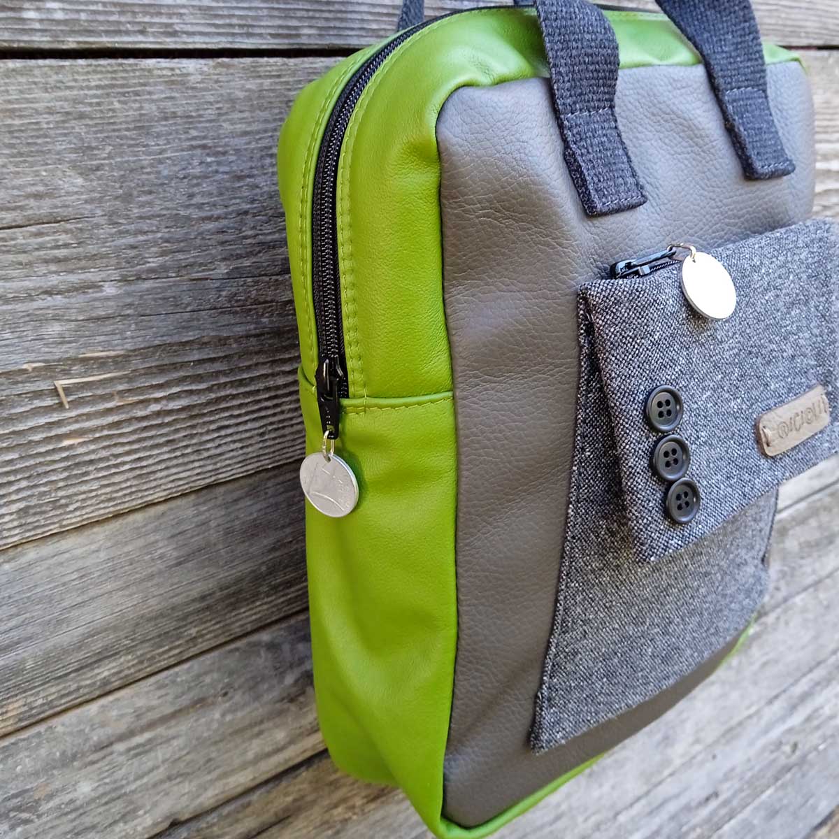 Borsa zaino Fico in VERA PELLE n°05 Borsa zaino Fico in VERA PELLE n°05 - immagine 11