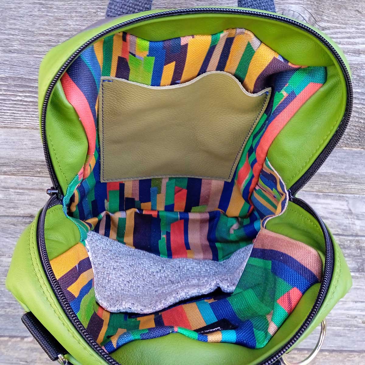 Borsa zaino Fico in VERA PELLE n°05 Borsa zaino Fico in VERA PELLE n°05 - immagine 13