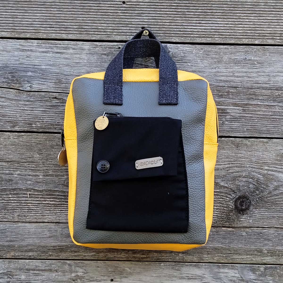 Borsa zaino Fico in VERA PELLE n°07 Borsa zaino Fico in VERA PELLE n°07 - immagine 8