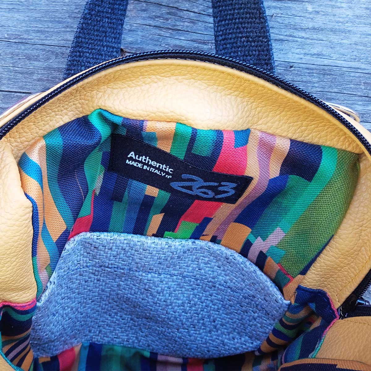 Borsa zaino Fico in VERA PELLE n°07 Borsa zaino Fico in VERA PELLE n°07 - immagine 9