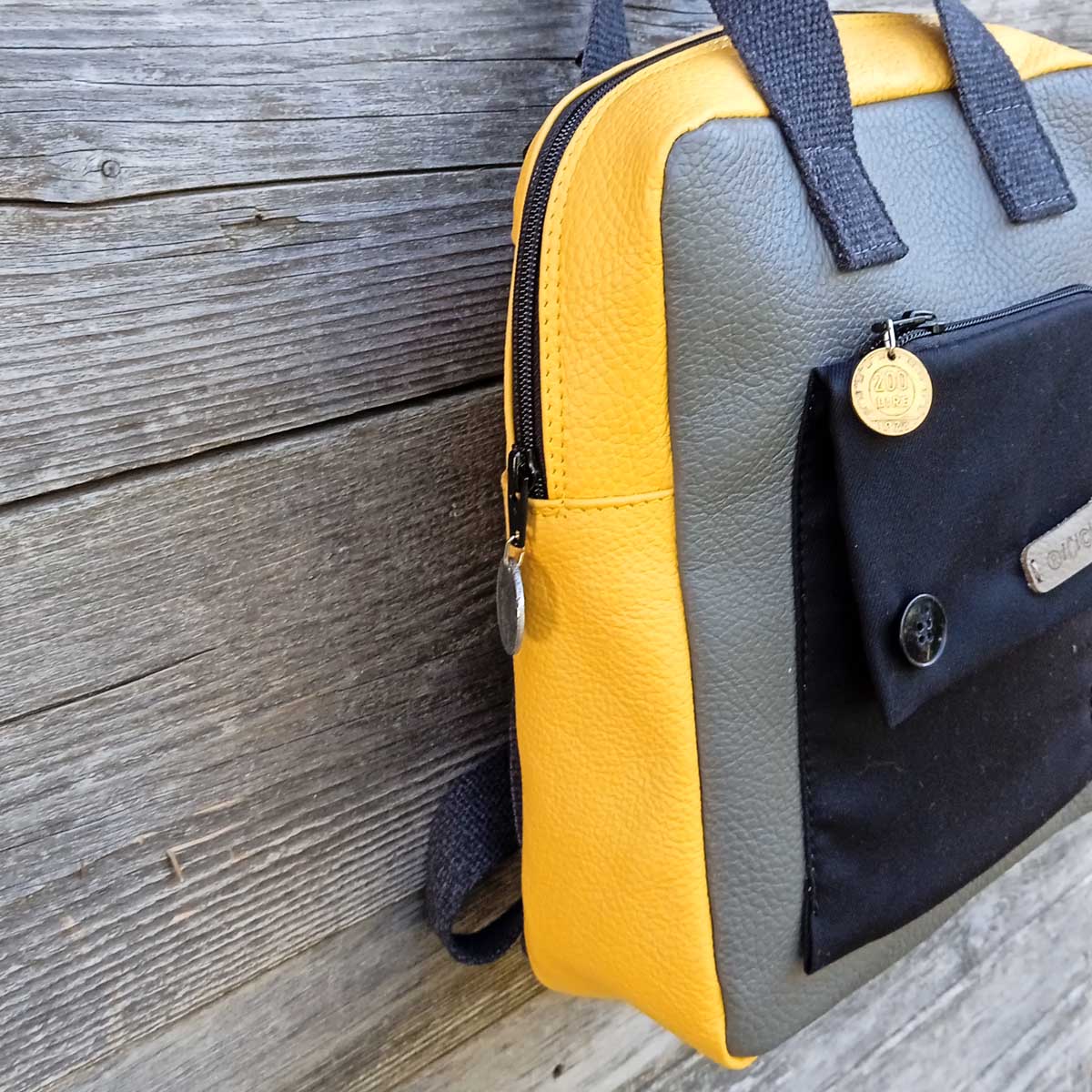 Borsa zaino Fico in VERA PELLE n°07 Borsa zaino Fico in VERA PELLE n°07 - immagine 12