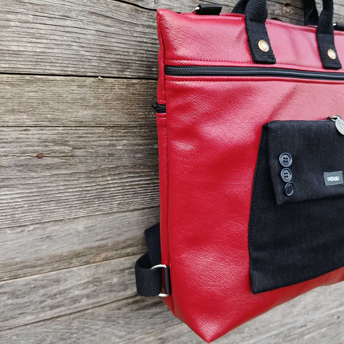 Borsa Zaino Cinno n°06 PELLE RIGENERATA Borsa Zaino Cinno n°06 PELLE RIGENERATA - immagine 15