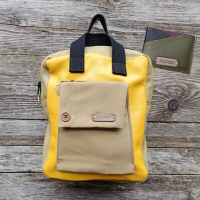 Borsa zaino Fico in VERA PELLE n°08