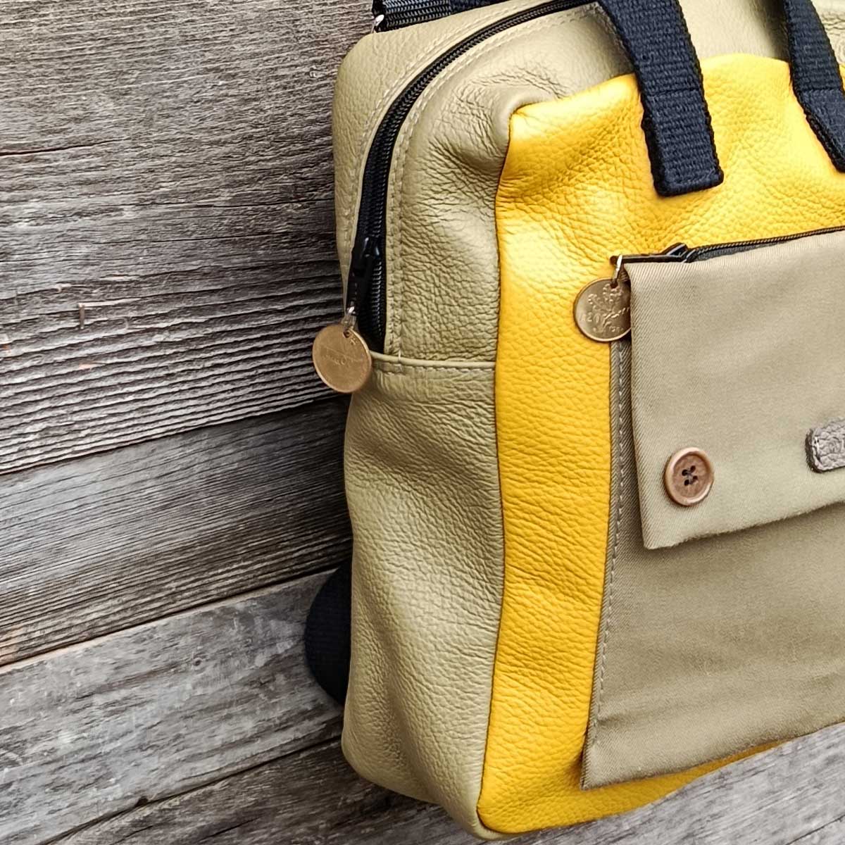 Borsa zaino Fico in VERA PELLE n°08 Borsa zaino Fico in VERA PELLE n°08 - immagine 13