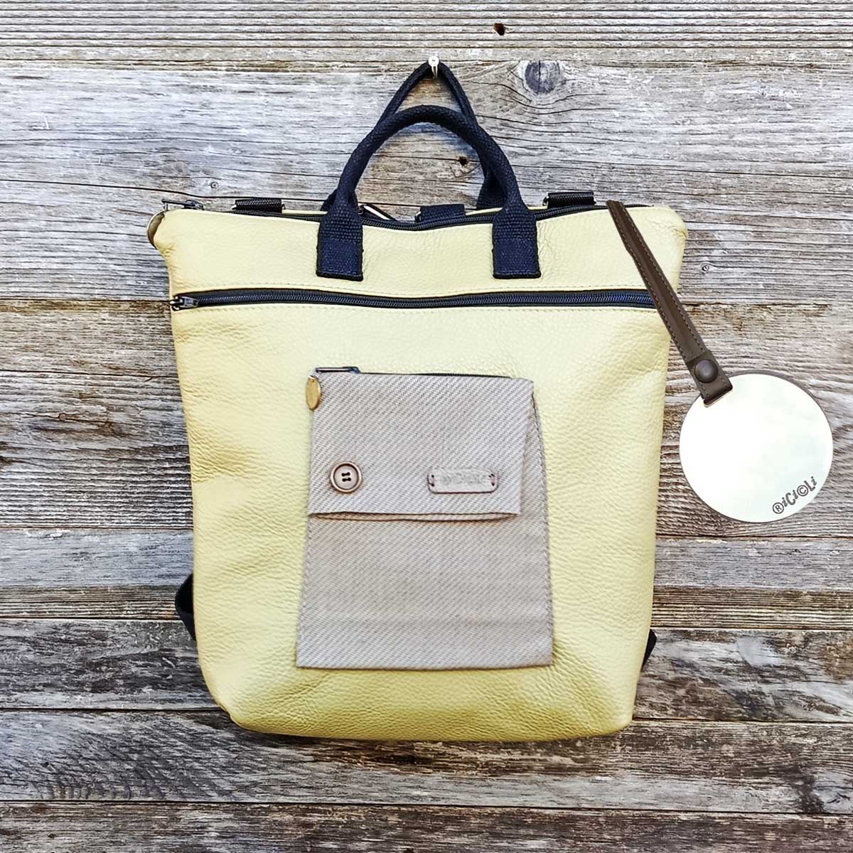 Borsa Zaino Cinno in VERA PELLE n°08 Borsa Zaino Cinno in VERA PELLE n°08