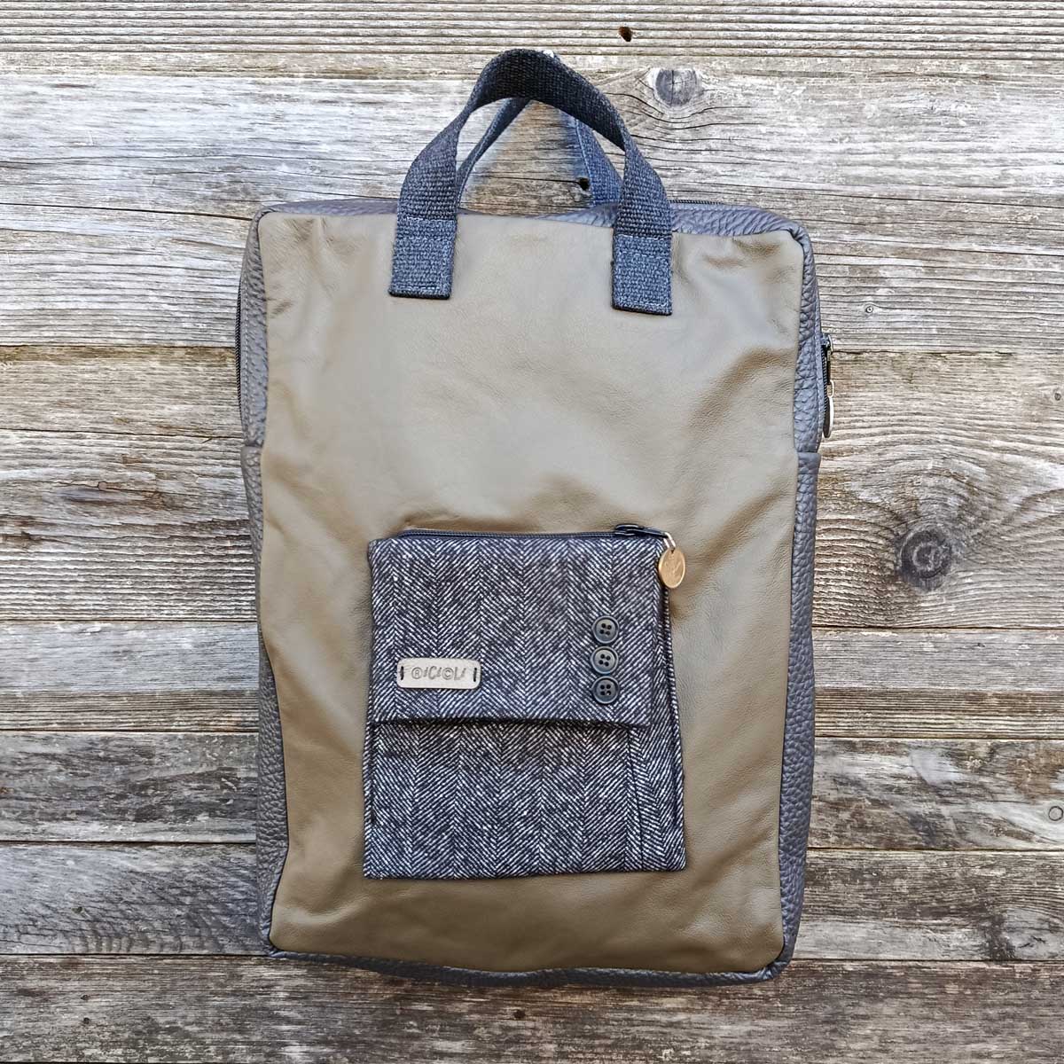 Zaino Ganzo in VERA PELLE n°06 Zaino Ganzo in VERA PELLE n°06 - immagine 7