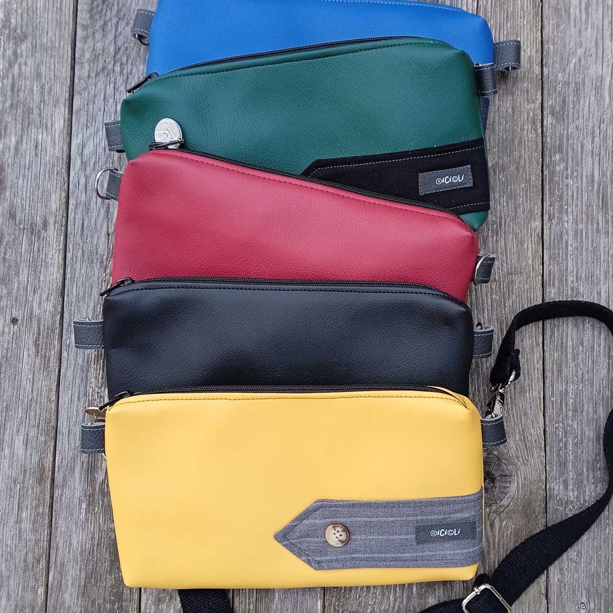 Borsa zaino Greta Giallo e Pochette Pelle Rosa per Sara Borsa zaino Greta Giallo e Pochette Pelle Rosa per Sara - immagine 8